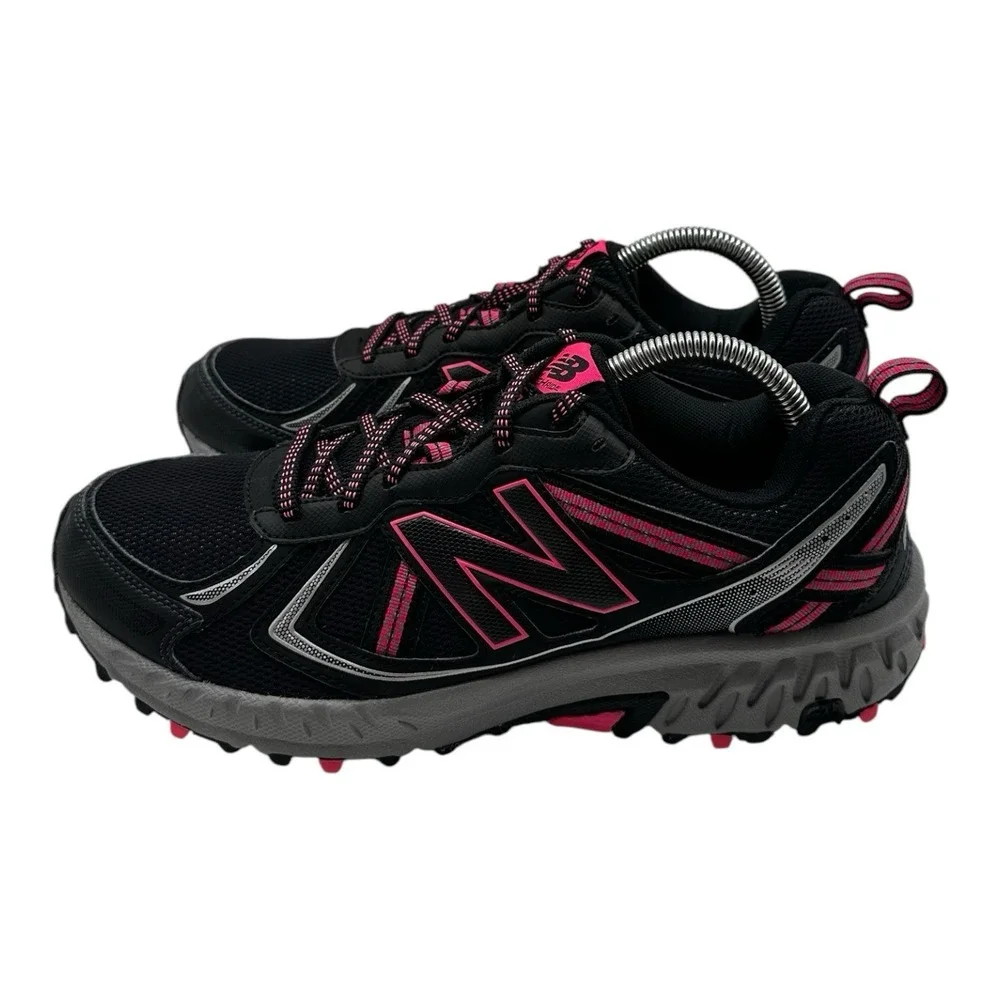 New Balance 410 V5 Shoes Women's Size 11 B Black Pink Hiking Sneakers WT410LB5‎